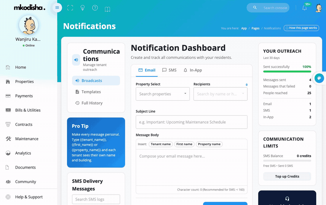 Notifications: Sending Messages and Account Alerts