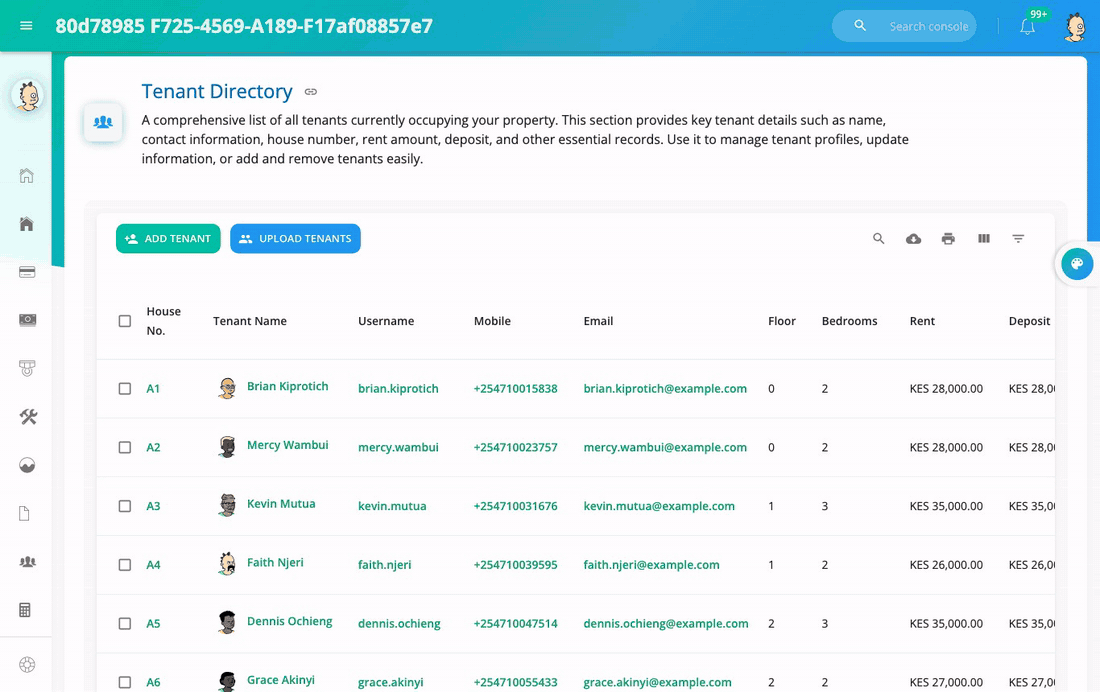Adding Tenants and Managing Them